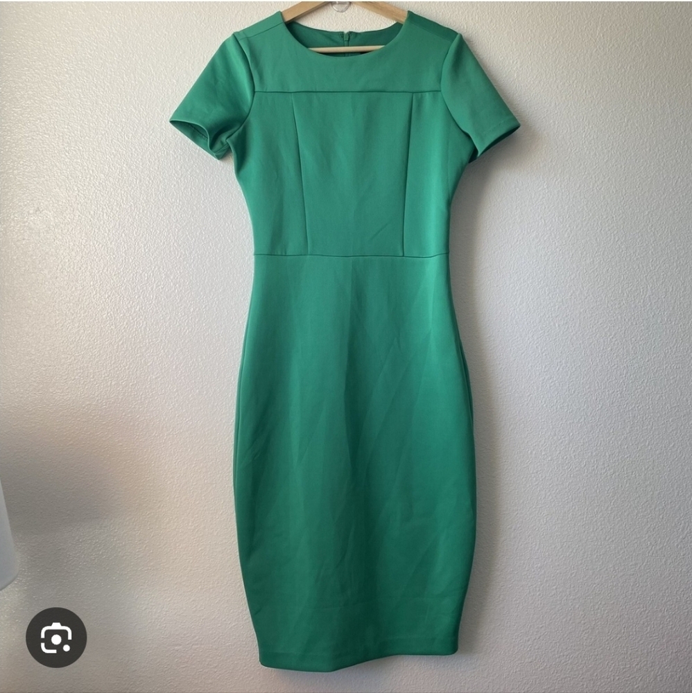 Retro Green Women's Dress Alexia Admor Scuba Size XS